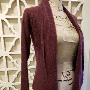 Maroon wool cardigan